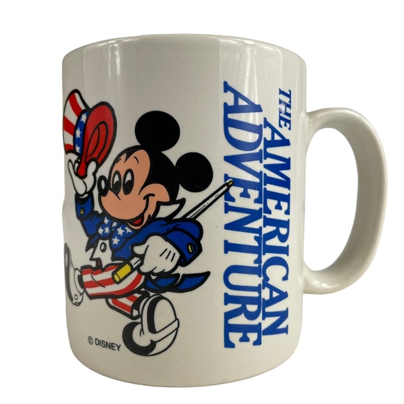 Vintage Disney Epcot Center World Adventure Mickey Mouse Patriotic Coffee Mug HF - Picture 2 of 11